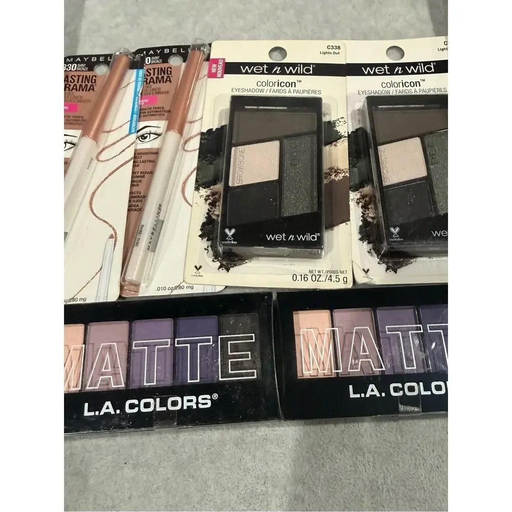6 bundle lot Wet n wild Matte Eyeshadow Palette Purple & Neutral Shades cute set
